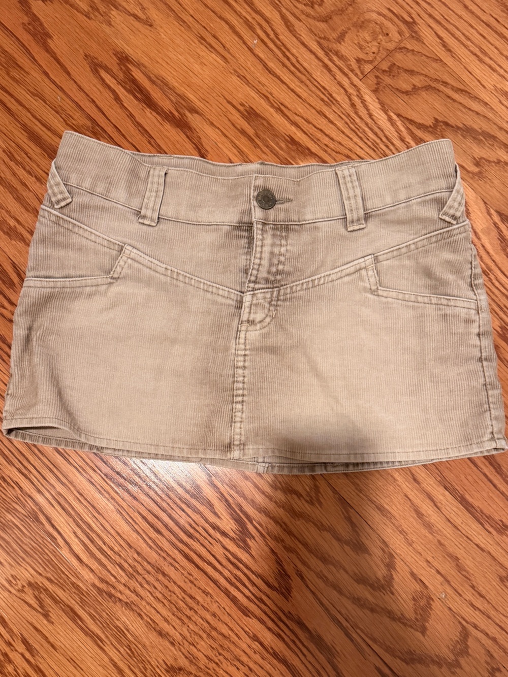 Y2K corduroy mini skirt